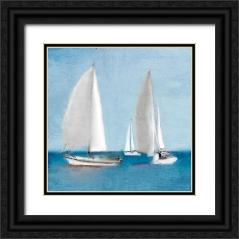 Sailing Black Ornate Wood Framed Art Print with Double Matting by Allen, Kimberly