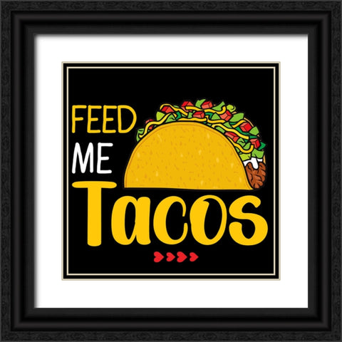 Feed Me Black Ornate Wood Framed Art Print with Double Matting by Allen, Kimberly