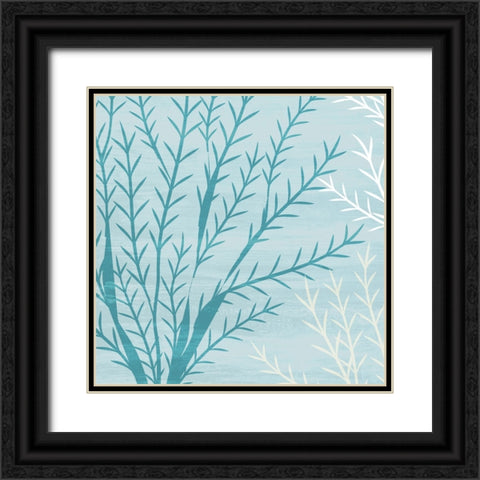 Seaweed Blue 2 Black Ornate Wood Framed Art Print with Double Matting by Allen, Kimberly