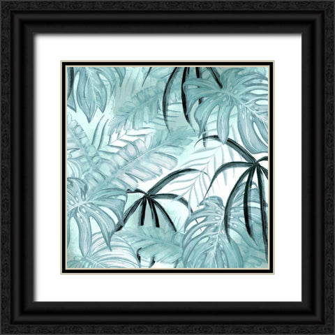 Soft Palms 1 Black Ornate Wood Framed Art Print with Double Matting by Allen, Kimberly