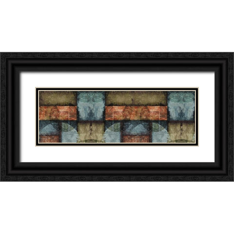 Circle Black Ornate Wood Framed Art Print with Double Matting by Emery, Kristin