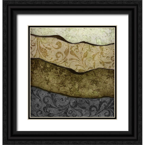 River Earth Cool I Black Ornate Wood Framed Art Print with Double Matting by Emery, Kristin