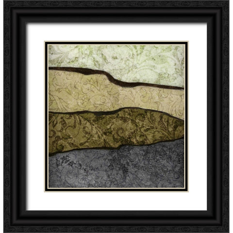 River Earth Cool II Black Ornate Wood Framed Art Print with Double Matting by Emery, Kristin