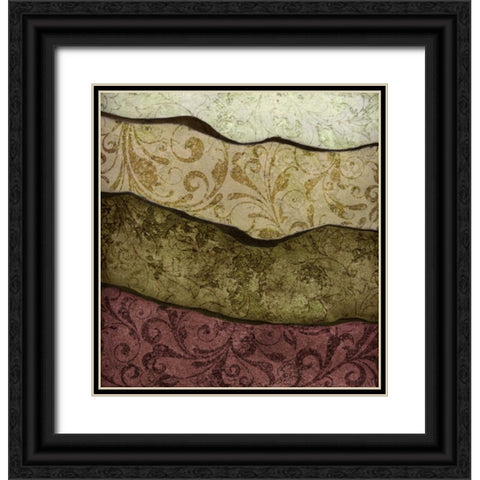 River Earth Warm I Black Ornate Wood Framed Art Print with Double Matting by Emery, Kristin