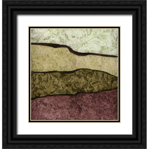 River Earth Warm II Black Ornate Wood Framed Art Print with Double Matting by Emery, Kristin