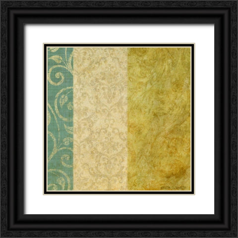 Victorian Vines I Black Ornate Wood Framed Art Print with Double Matting by Emery, Kristin
