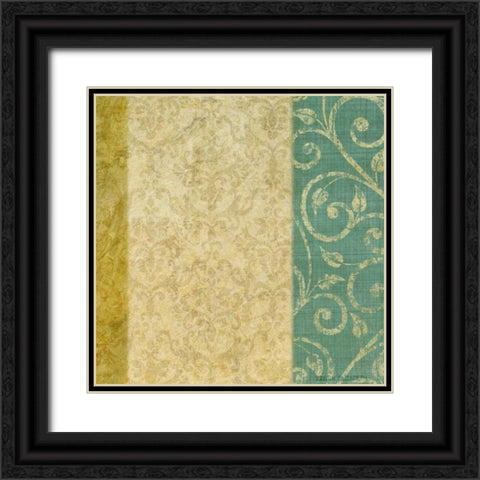 victorian vines 2 Black Ornate Wood Framed Art Print with Double Matting by Emery, Kristin