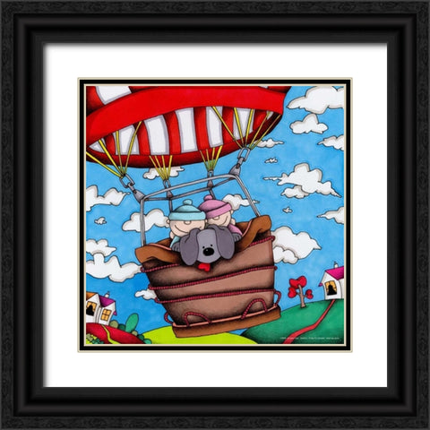 Adobe Photoshop PDF Black Ornate Wood Framed Art Print with Double Matting by May