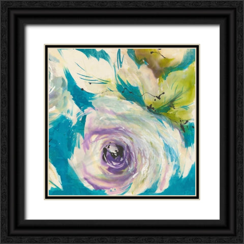Original 2 Black Ornate Wood Framed Art Print with Double Matting by May
