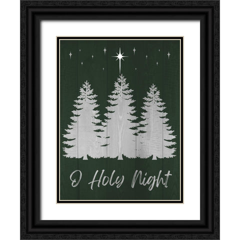 O Holy Night Black Ornate Wood Framed Art Print with Double Matting by Prime, Marcus
