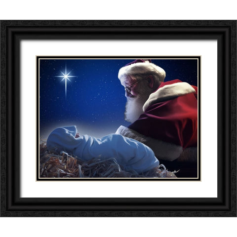 Holiday Balance Black Ornate Wood Framed Art Print with Double Matting by Prime, Marcus