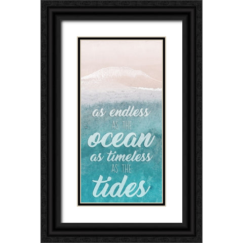 Timeless Tides Black Ornate Wood Framed Art Print with Double Matting by Prime, Marcus