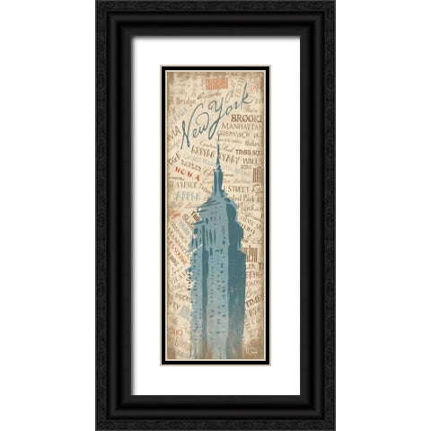 New York 19A Black Ornate Wood Framed Art Print with Double Matting by OnRei