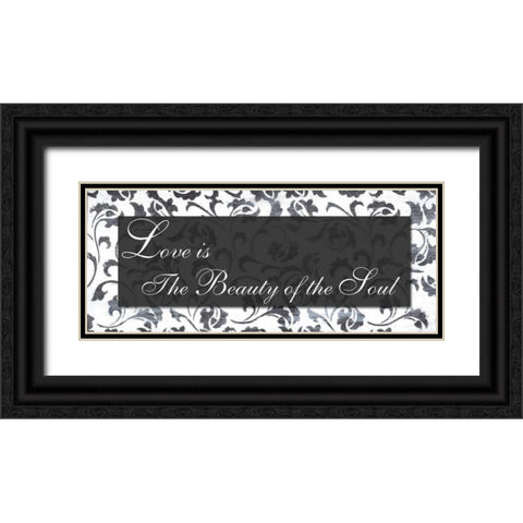 . Black Ornate Wood Framed Art Print with Double Matting by Haynes, Smith