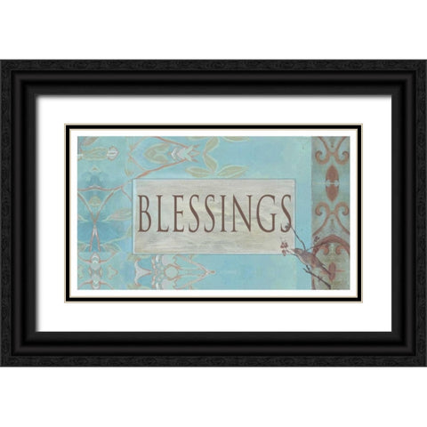 . Black Ornate Wood Framed Art Print with Double Matting by Haynes, Smith