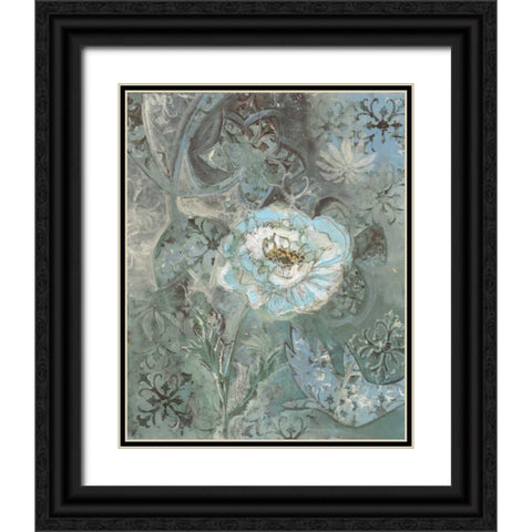 . Black Ornate Wood Framed Art Print with Double Matting by Haynes, Smith