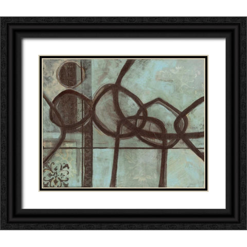 . Black Ornate Wood Framed Art Print with Double Matting by Haynes, Smith