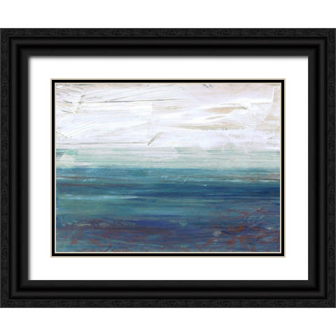 New Horizons A2 Black Ornate Wood Framed Art Print with Double Matting by Haynes, Smith