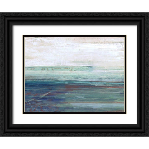 More Horizons B2 Black Ornate Wood Framed Art Print with Double Matting by Haynes, Smith