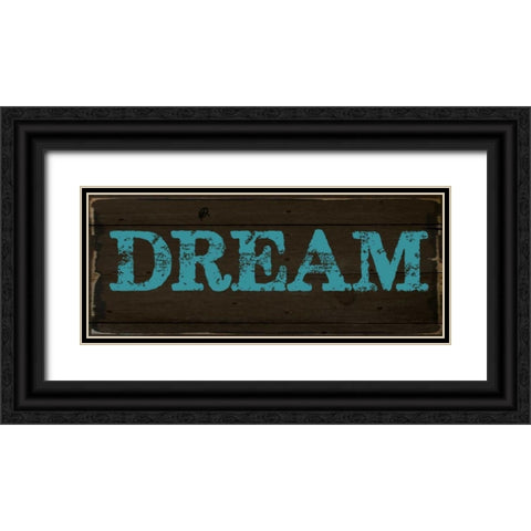 DREAM Black Ornate Wood Framed Art Print with Double Matting by Greene, Taylor