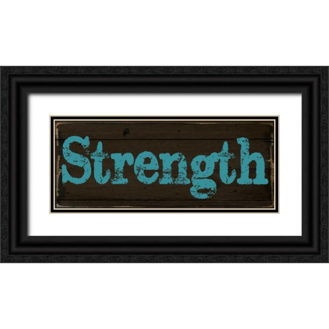Strength 2 Black Ornate Wood Framed Art Print with Double Matting by Greene, Taylor