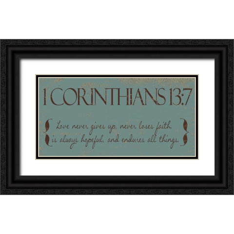 I CAN DO ALL THINGS F Black Ornate Wood Framed Art Print with Double Matting by Greene, Taylor