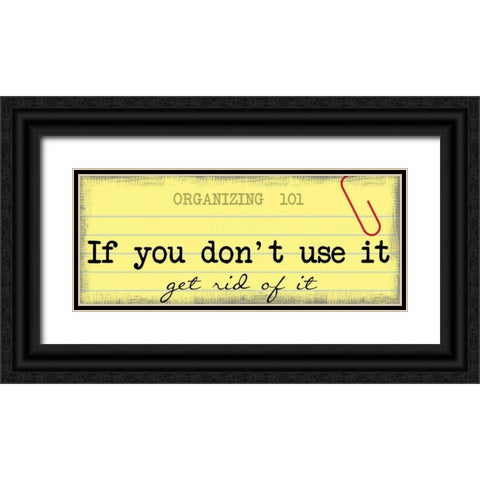 Get Rid Of It Black Ornate Wood Framed Art Print with Double Matting by Greene, Taylor