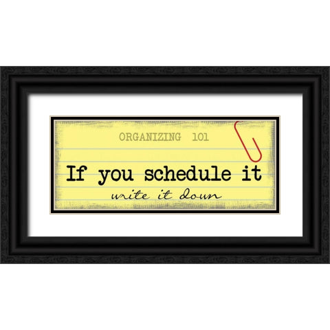 Write It Down Black Ornate Wood Framed Art Print with Double Matting by Greene, Taylor