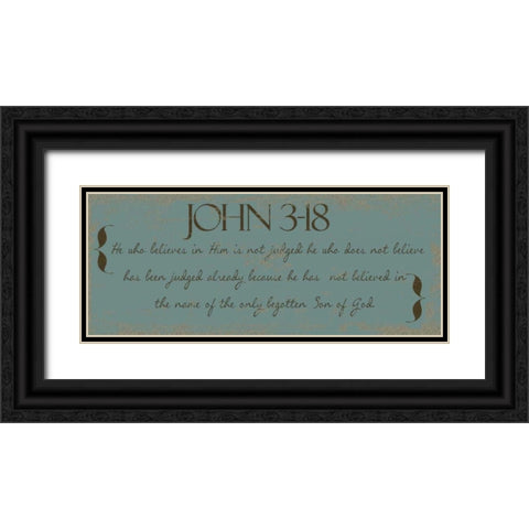 SON OF GOD Black Ornate Wood Framed Art Print with Double Matting by Greene, Taylor