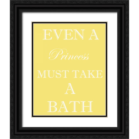 PRINCESS MUST BATHE Black Ornate Wood Framed Art Print with Double Matting by Greene, Taylor