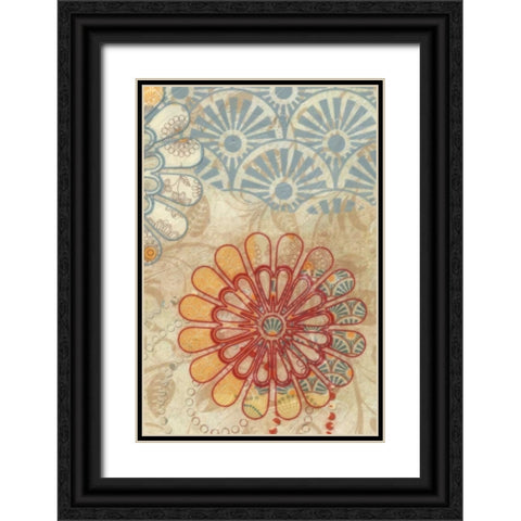 FLORA TRANCE V Black Ornate Wood Framed Art Print with Double Matting by Greene, Taylor