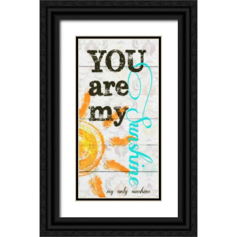 MY ONLY SUNSHINE Black Ornate Wood Framed Art Print with Double Matting by Greene, Taylor