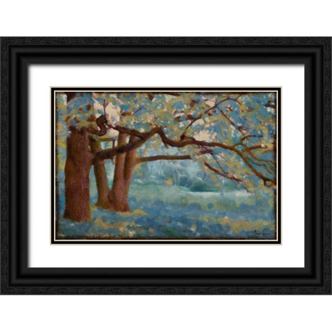 Azure Landscape  Black Ornate Wood Framed Art Print with Double Matting by Greene, Taylor