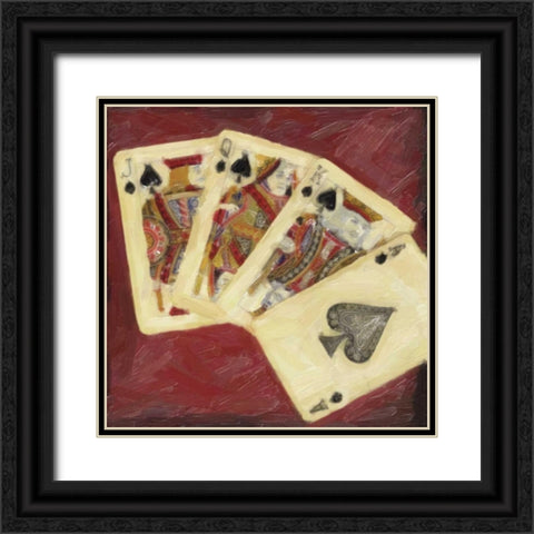 CLASSIC CARDS Black Ornate Wood Framed Art Print with Double Matting by Greene, Taylor