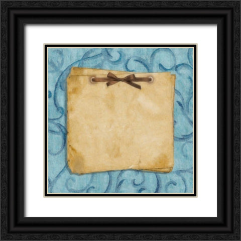Journaling 2 Black Ornate Wood Framed Art Print with Double Matting by Greene, Taylor