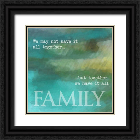 Family Black Ornate Wood Framed Art Print with Double Matting by Greene, Taylor