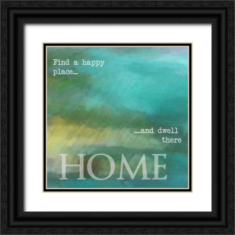HOME Black Ornate Wood Framed Art Print with Double Matting by Greene, Taylor