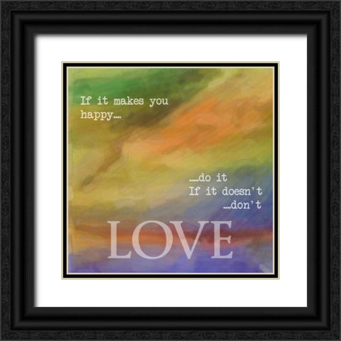 Love Black Ornate Wood Framed Art Print with Double Matting by Greene, Taylor
