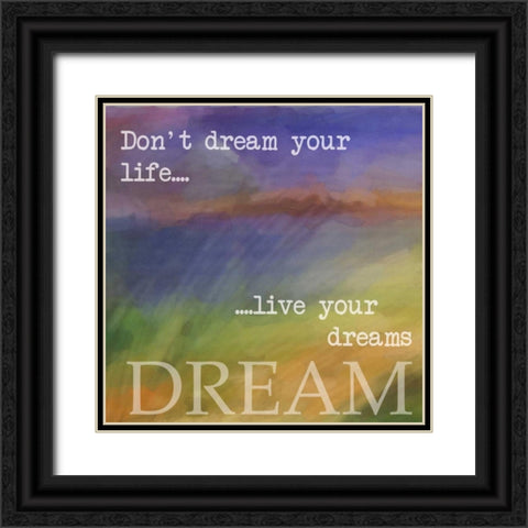 DREAM Black Ornate Wood Framed Art Print with Double Matting by Greene, Taylor