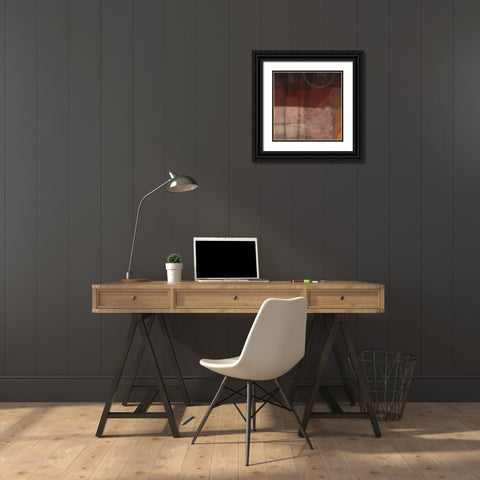 KINESIS RED II Black Ornate Wood Framed Art Print with Double Matting by Greene, Taylor