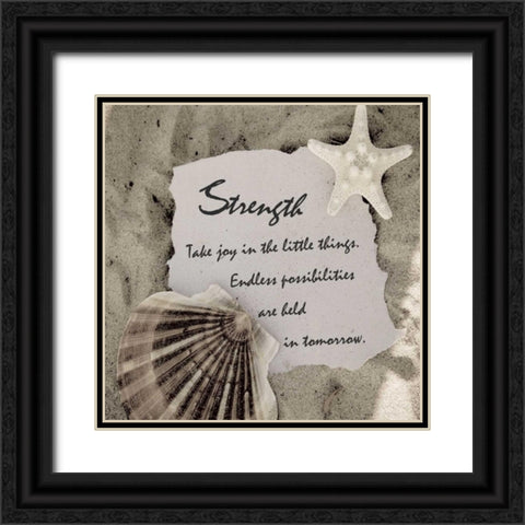 Shell Group 2 Black Ornate Wood Framed Art Print with Double Matting by Greene, Taylor