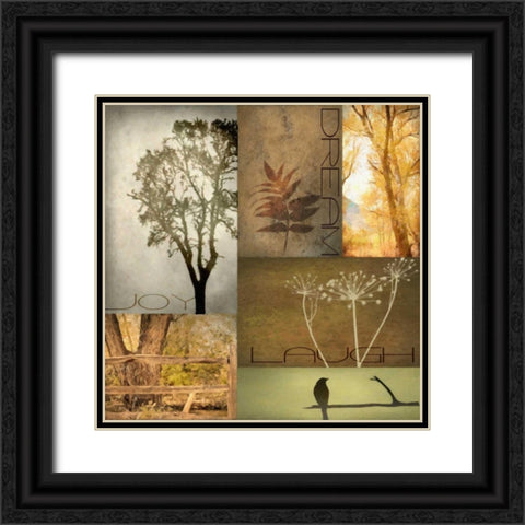 TREES 2 Black Ornate Wood Framed Art Print with Double Matting by Greene, Taylor