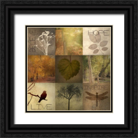 Silhouette Beauty 3 Black Ornate Wood Framed Art Print with Double Matting by Greene, Taylor