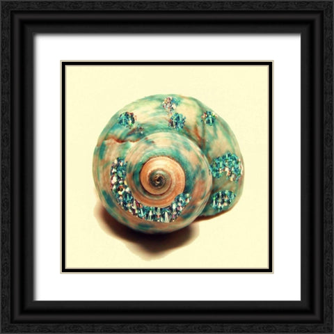Jeweled Shell 1 Black Ornate Wood Framed Art Print with Double Matting by Greene, Taylor