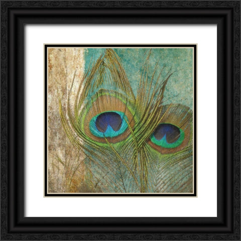 Feather Create Black Ornate Wood Framed Art Print with Double Matting by Greene, Taylor