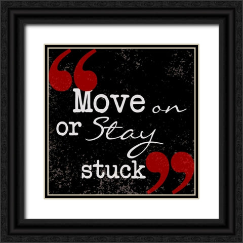 Move On Black Ornate Wood Framed Art Print with Double Matting by Greene, Taylor