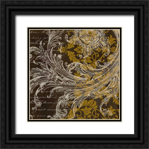 OSCAR GOLD A9 Black Ornate Wood Framed Art Print with Double Matting by Greene, Taylor