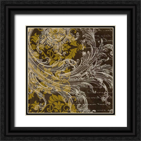 OSCAR GOLD B4 Black Ornate Wood Framed Art Print with Double Matting by Greene, Taylor