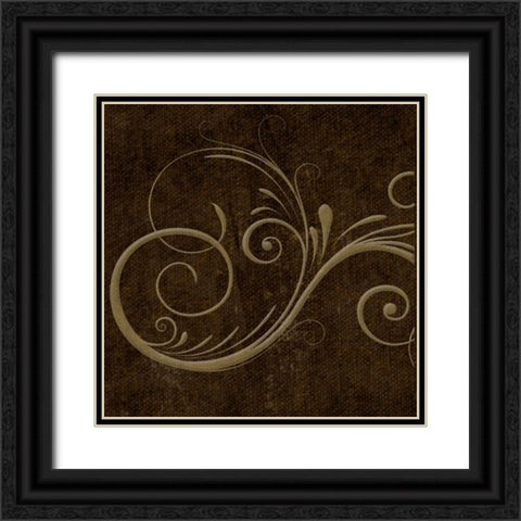 OSCAR GOLD B6 Black Ornate Wood Framed Art Print with Double Matting by Greene, Taylor