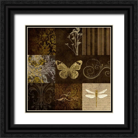 OSCAR GOLD Black Ornate Wood Framed Art Print with Double Matting by Greene, Taylor